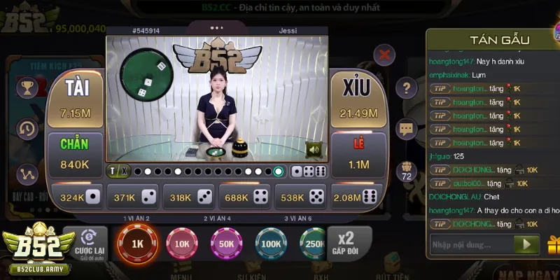 Lưu ý chốt kèo tài xỉu tại B52 club